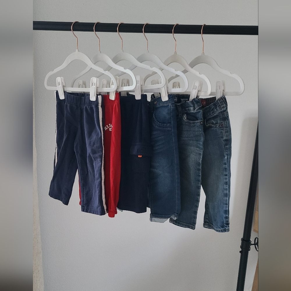 Baby Boy Pants Lot Bundle size 12 months - 6 Total